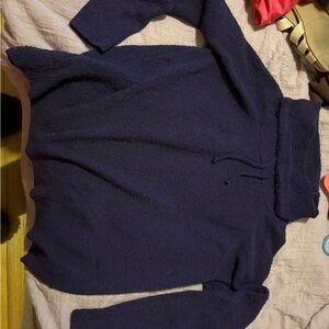 GAIAM Deep Blue Cowl Neck Sweater